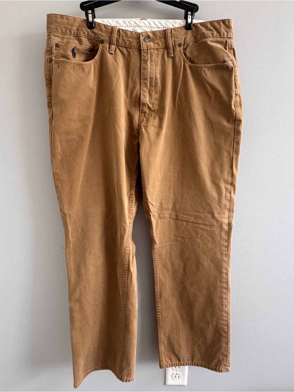 Ralph‎ Lauren Polo Tan Khaki chinos dungarees Men's waist size 38 inseam 30